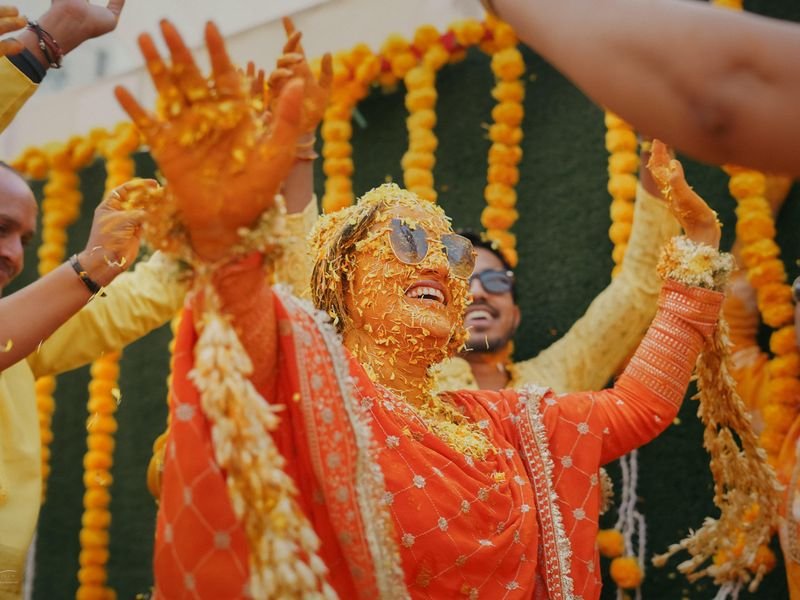 Haldi celebrations, candid